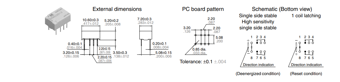 Panasonic Industrial Devices GQ Power Relays (AGQ)